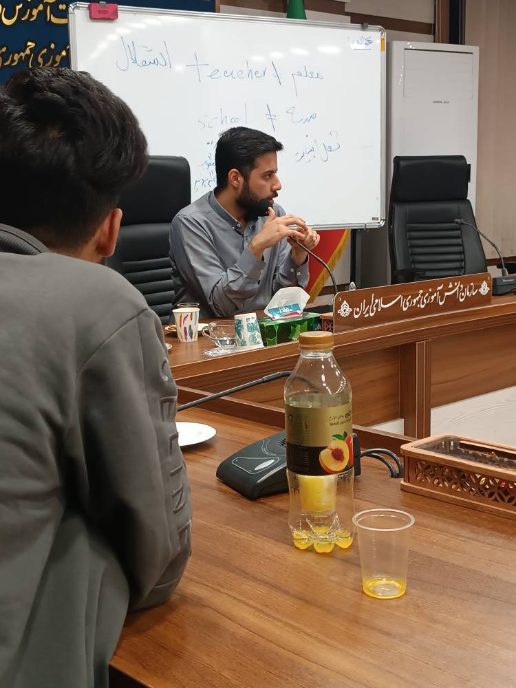 میثاق شمسینی جانشین بسیج دانشجویی دانشگاه فرهنگیان در دوره نغمه نهضت