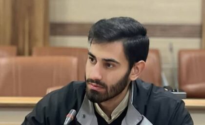 طاها دادده شریف مسئول بسیج دانشجویی دانشگاه فرهنگیان استان اردبیل و دبیر شورای تبیین مواضع ناحیه بسیج دانشجویی استان اردبیل